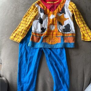 Disney Toy Story Woody Cowboy Sheriff Pajamas 2T